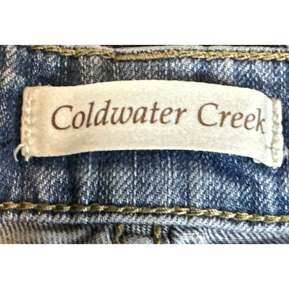 Coldwater Creek button fly raw hem crop jean Size 16 - Picture 9 of 13